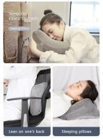 Almohada De Cuello Para Viaje U-Shaped Inflable Con Capucha Almohada De Siesta Para Coche Exterior Y Avión Almohada De Cuello De Viaje - details 2