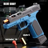 Pistola G17 De Juguete Con Ejection De Cargador Disparo Continuo Retroceso De Bala Regalo De Cumpleaños Y Navidad Para Niños Material Plástico - details 0