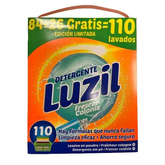 DETERGENTE EN POLVO LUZIL FRESCOR COLONIA 84+26 LAVADOS GRATIS - 1