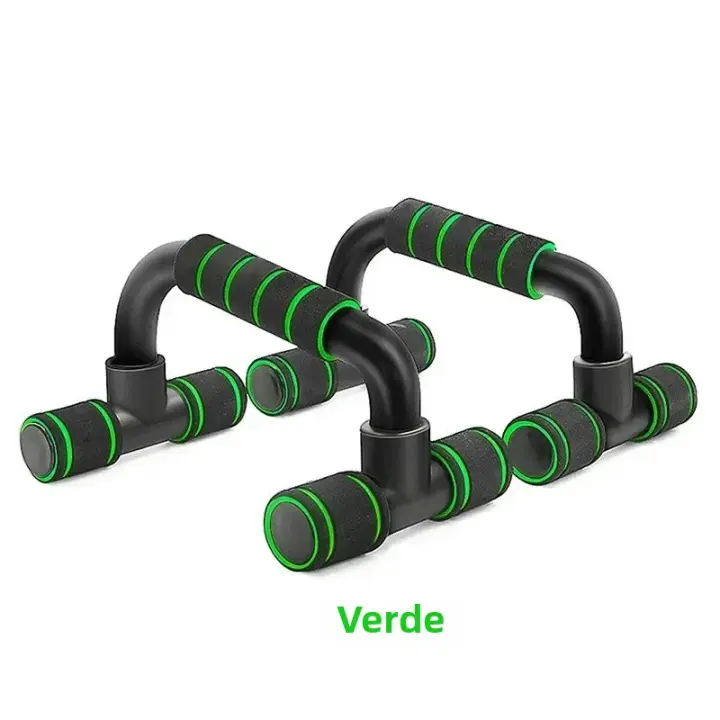 1par De Barras De Empuje En U Para Ejercicio De Musculación Y Entrenamiento De Pecho Equipos De Fitness Con Agarre De Esponja Para Gimnasio Doméstico - 1