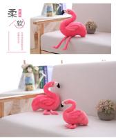 Alfombra De Flamingo De Peluche Suave Animal Decoración De Habitación Kawaii Regalo De Cumpleaños Para Niños Realista Juguete De Flamingo De Peluche - details 5