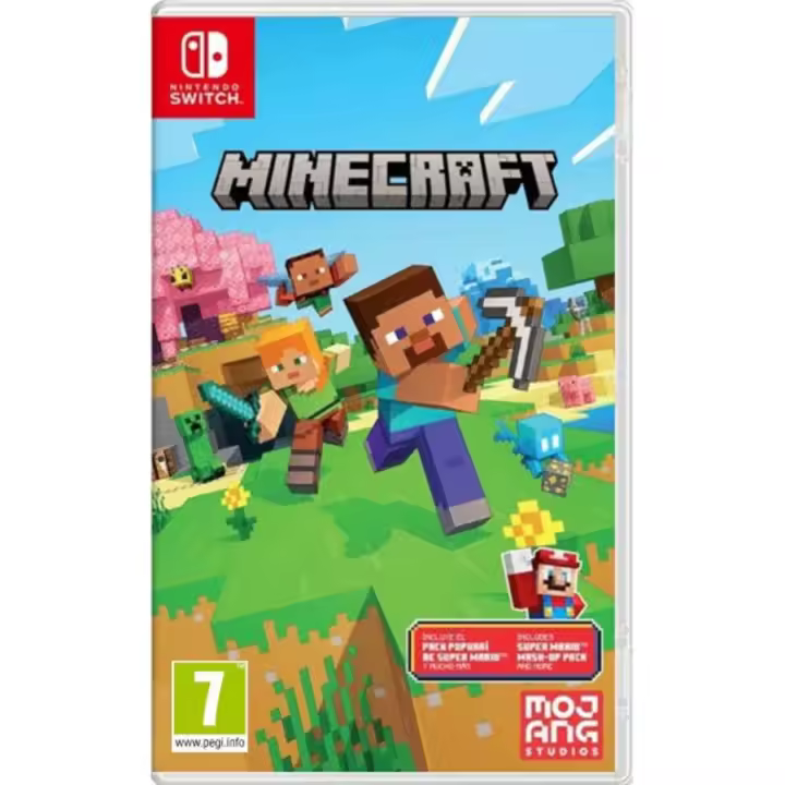 Minecraft Nintendo Switch Incluye el popurri Super Mario - Juego Minecraft para Nintendo Switch, Original precintado - 1
