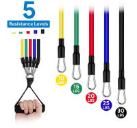 Set De 11 Piezas De Bandas De Resistencia Con Correa Para Tobillo Expansor De Pecho Ejercicio Elástico Portátil De Fitness - details 0