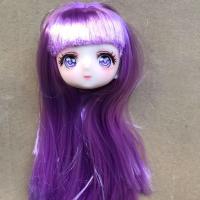 Muñeca De Juguete DIY Con Cabeza De Muñeca De Anime Larga Y Colorida Ojos Estelares Para Niñas Regalo De Vestir Muñeca De 1/6 - details 6