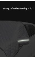 Escudo Solar Y Nevado Para Coche Cubierta Del Parabrisas Anticongelante Y Protección Contra La Nieve Tejido De Oxford Grueso - details 6