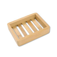 Porta Saboneta De Bambú Natural Madera Soporte Para Baño Almacenamiento Portátil Placa Caja Contenedor Decoración Del Hogar - details 3