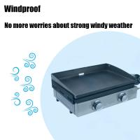 Escudo De Viento Para Barbacoa Accesorios Para Pimienta Negra Adecuado Para Barbacoa De Camping Y Grill De Blackstone - details 0