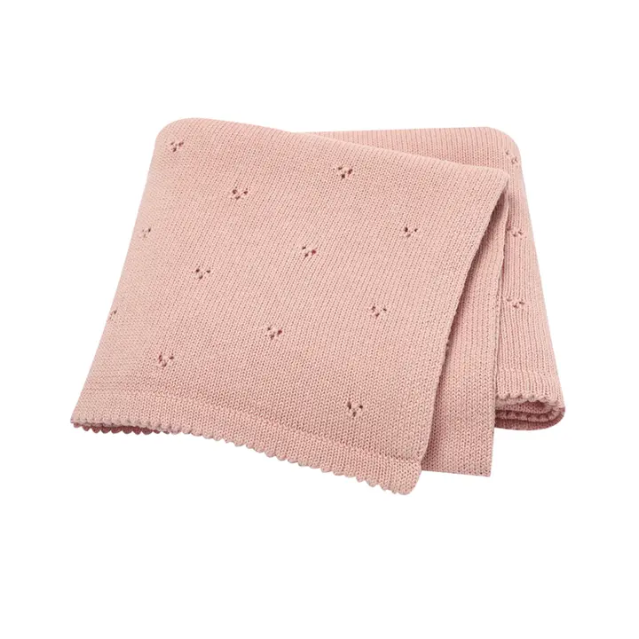 Manta Bebé Ultra Suave Algodón Punto Para Niños Y Niñas Recién Nacidos Cubiertas De Sueño Para Carrito 90*70cm Tapetes Para Niños - 1