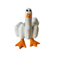Pequeño Pato Creativo Y Divertido Estatua De Resina Para El Hogar Y Escritorio Adorno De Jardín Decoración Regalo Figura Animal Sin Personalización - details 4