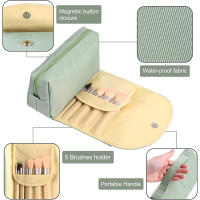Nueva bolsa de herramientas para cosméticos de gran capacidad, bolsa de viaje para cosméticos con portabrochas independiente, bolsa de almacenamiento especial para maquilladores - details 3