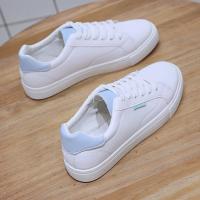 Zapatillas De Deporte Casual Para Mujer Transpirables Cuero PU Zapatos Planos Para Estudiantes Blanco Zapatillas De Vulcanización - details 5
