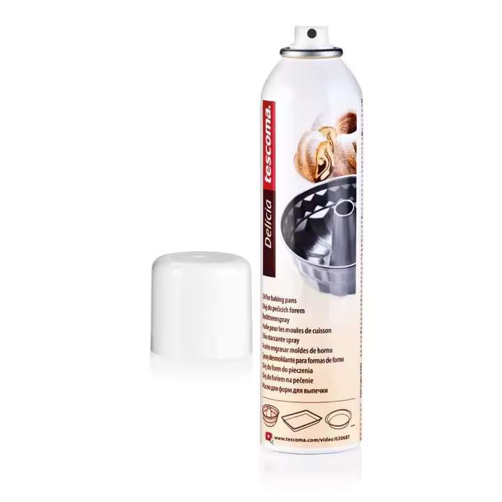 Tescoma - Spray desmoldante para moldes de repostería y horno, aceite en spray DELÍCIA, 300 ml - 1