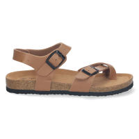 Davinia Shoes Sandalia Plana para Mujer, Comoda, Estilo Bio, con Palas Cruzadas de Esclava, y Cierre de Hebilla Shoes&Blues.es M-202-Taupe - details 1
