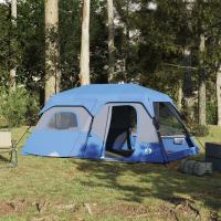 vidaXL Tienda Familiar 9 Personas Impermeable Apertura Rápida Toldo Carpa Color Gris y naranja,  Azul,  Verde y mas - details 0