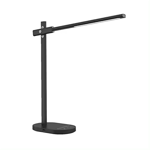 LÁMPARA DE MESA REGULABLE LED 10W DE COLOR NEGRO - 1
