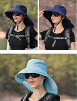 Gorro De Verano Para Mujer Protección UV Sombrilla De Sol Con Visera Ancha Para Pesca Senderismo Y Uso Exterior Capa De Poni - details 10