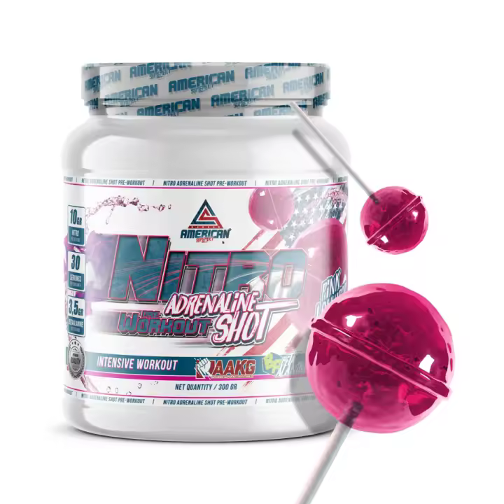 AS AMERICAN SUPLEMENT American Suplement | Nitro Adrenaline Shot Pre-Work Out 300g | Aporte de Energía Extra y Mejora de Rendimiento con L-Arginina, Beta-Alanina y Cafeína - 1