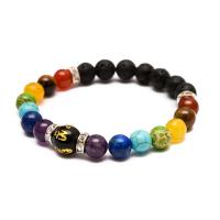 Pulsera De Los 7 Chakras 2pcs Para Hombres Y Mujeres Con Tarjeta De Significado Joyería De Hecho Natural Para Yoga Y Healing Regalo - details 5