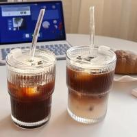 2 Pack De 450ML/15 Oz Vidrio Vertical Con Tapa Y Pajita De Vidrio Duradero Y Libre De Plomo Para Uso Diario - details 4
