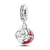 Encanto De Plata De 925 Para Pulsera Con Barco De Paseo Y Corazón Joyería Fina Para DIY Regalo Con Cuentas De Papel Y Rosas - details 119