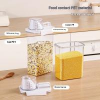 Contenedor De Almacenamiento Airtight Para Detergente De Lavandería 2300ml Con Tapa Caja De Polvo De Detergente Sellado Etiquetas Incluidas Para Alimentos Y Químicos - details 5
