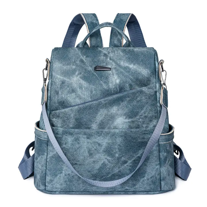 Mochila para mujer, nuevo estilo, moderna, versátil, antirrobo, de PU, de gran capacidad, de alta gama - 1