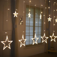 Cortina de Estrellas de 3,5 M, LED interior, decoración de La Habitación de celebridades de Internet, Romántica atmósfera solar nocturna, 6 grandes y 6 pequeñas, conectada al controlador desde el extremo - details 4