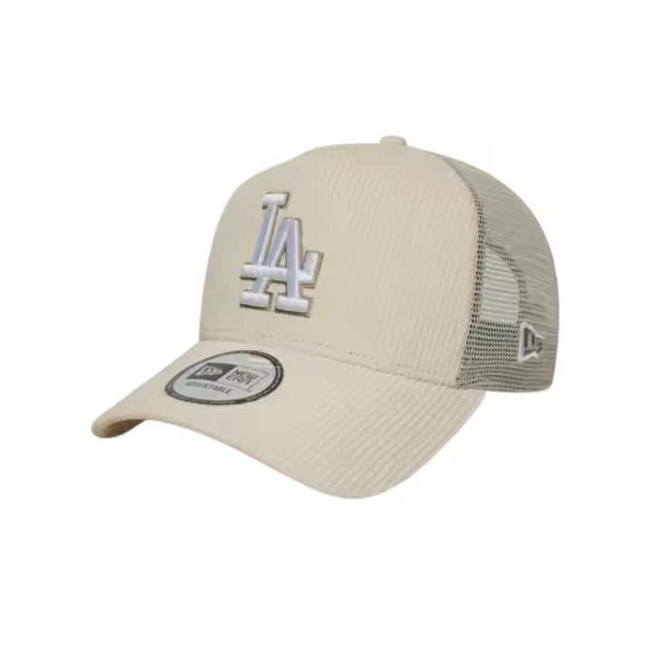 Gorra new era trucker 9forty LA Dodgers pana beige de hombre - 1