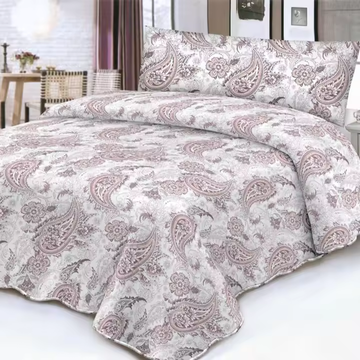 Grey Floral Duvet Cover Set 105/135/150cm - Modern Nordic Style Bedding, Ultra Soft & Breathable, Easy Care Home Textile - 1