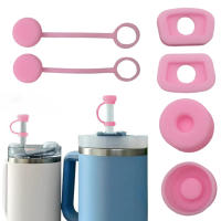 Juego De 6 Tapones Antidesbordamiento Para Taza Stanley Cup 1.0 40oz/30oz Accesorios De Agua Con Pajita Tapón De Leche Cubierta Antirotura - details 3