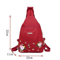 Mochila Pequeña De Encaje Estilo Sencillo Para Mujer Bolsa De Hombro Casual Mochila De Viaje Oxford Bolsa De Pecho - details 16