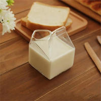 1Pc Copa De Leche 300ML Estilo Botella De Leche Media Pintada Mini Juguete De Crema De Vidrio Ecológico Con Forma De Aves De Correr - details 8