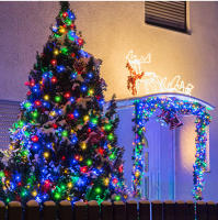Luces De Hiedra LED Solares Impermeables 10M-100M Con Panel Solar Grande Para Exterior Decoración De Jardín Navidad Color Blanco Cálido Y Multicolor - details 6