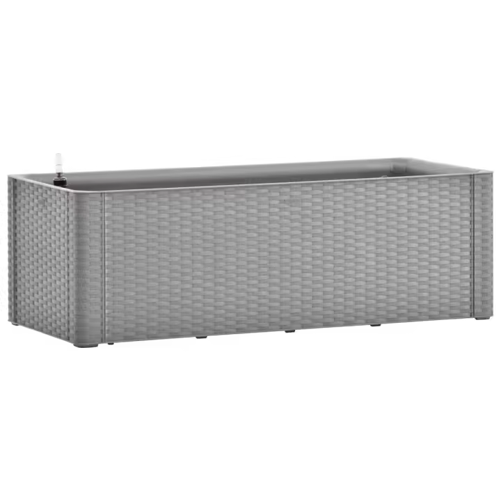 vidaXL Arriate con sistema de riego automático 100x43x33 cm Color Blanco,  Antracita,  Gris y mas - 1