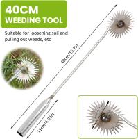 Herramienta extractora de Malezas Larga, herramienta para Arrancar Malezas de Jardín, herramienta portátil para Desherbar. - details 2