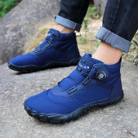 Botas De Invierno Para Hombre Con Plush Acolchado Antideslizantes Talla Grande Zapatos De Nieve Para Parejas Botas De Tobillo Material PU EVA - details 17