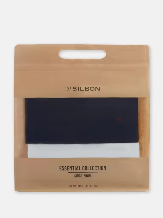 Silbon - Pack 2x camiseta miniraqueta blanca marina - 1