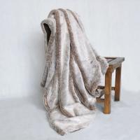 Manta De Peluche Sintética Para Cabello Largo Suave Y Cálida Decoración De Hogar Cubierta De Sofá Imitación De Piel De Conejo PV - details 1