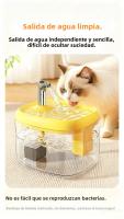 Fregadero Para Gatos Con Filtro Automático Translúcido USB Anti-Desecación Dispensador De Agua Recirculada Con Bomba Para Mascotas - details 4