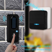 Kit De Campana De Puerta Solar Para Jardín Y Hogar Con Receptor 1000 Pies De Operación Indicador LED 52 Sonidos Campana Portátil - details 8