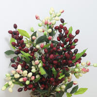 Decoración De Navidad Falsa Bayas Rojas De Fruta Ramo De Hollejo Artificial Para Arbolito De Navidad Manualidades Y Decoración Del Hogar - details 5