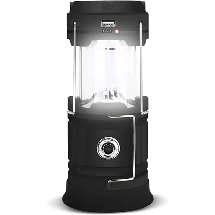 Lámpara Camping, Linterna de Camping, Lampara Camping Recargable, Linterna Solar Recargable, Faroles Portátiles LED Lámpara, Lampara Camping Solar Portátil Impermeable para acampar al aire libre [Clase de eficiencia energética A+++] - 1