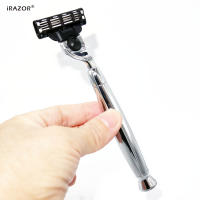 IRAZOR Cuchilla Manual Para Hombres Porta Navajas De Metal Herramienta De Afeitar Y Corte De Barba Hecho En China Acero Inoxidable Tamaño 14cm - details 5