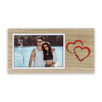 Zep Marco Portafotos Love Enamorados 10x15 Madera Blanco y Marrón - details 1