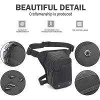 Bolsa De Pierna Para Motocicleta De Tela Oxford Impermeable Para Hombres Y Mujeres Bolsa De Cintura Para Ciclismo Al Aire Libre - details 1