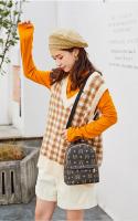 Nuevos Bricos Europeos Bolsas De Hombro Para Mujer Con Estampado Retro Múltiples Maneras De Portar Pequeño Bolsos De Malla PU Con Lining De Poliéster - details 5