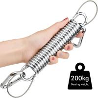 Resorte de suspensión Columpio de resorte de acero para silla colgante Resorte para sillas de hamaca Kits de suspensión de resorte con cuerda de seguridad y dos mosquetones - details 1
