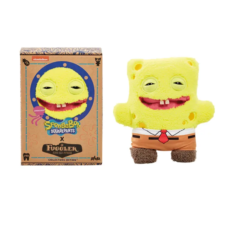 Muñeco De Peluche Original Fuggler 22cm Monstruo Feo Spongebob Squarepants Muñeco De Dientes Lindo Relleno De Algodón PP Juguetes Para Regalo Unisex - 1