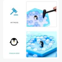 Juguete Interactivo Para Niños Y Adultos: Trampa De Pingüino En El Hielo Juego De Mesa Divertido Para Parentezco Alivio De Estrés - details 2