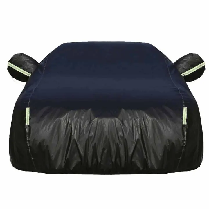 SOMY Funda para coche para exteriores Funda protectora impermeable 190t, compartimento abierto, forro de algodón transpirable, protección UV para sedán, polvo de nieve 4,7*1,8*1,5 SY - 1